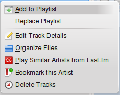 Right-click menu: Add to Playlist